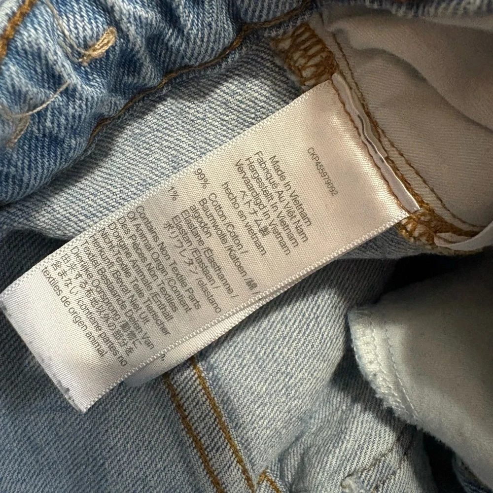 Madewell The Curvy Perfect Vintage Jean In A‎ Light Blue Wash Women’s Size 26 - Picture 5 of 10